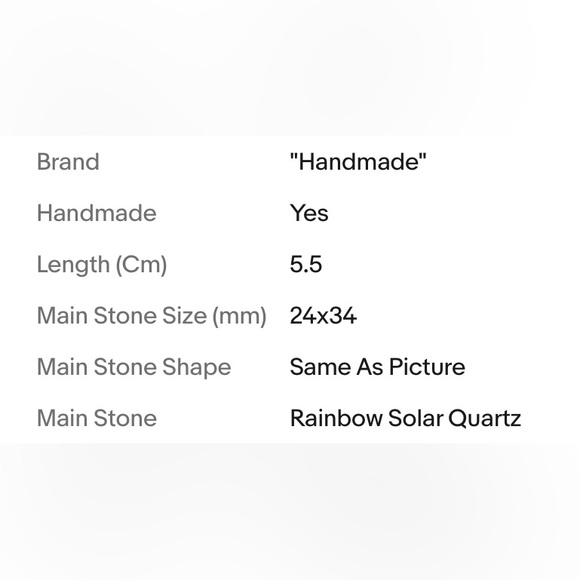 RAINBOW SOLAR QUARTZ PENDANT - Picture 2 of 5